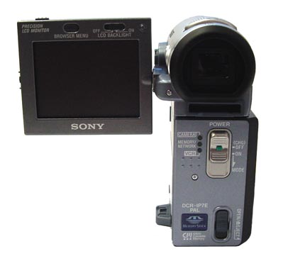 a tiny camcorder Sony Camcorder - DCR-IP7 - Roger Frost: science