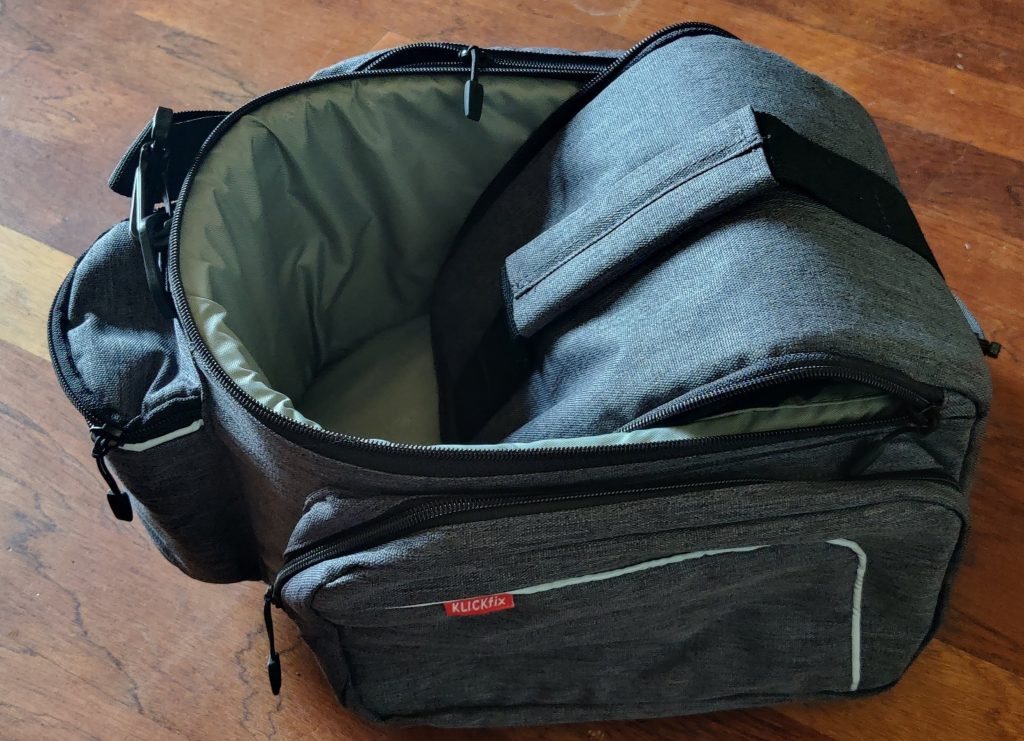 Brompton rear rack bag - KlickFix alternative to the front carrier ...
